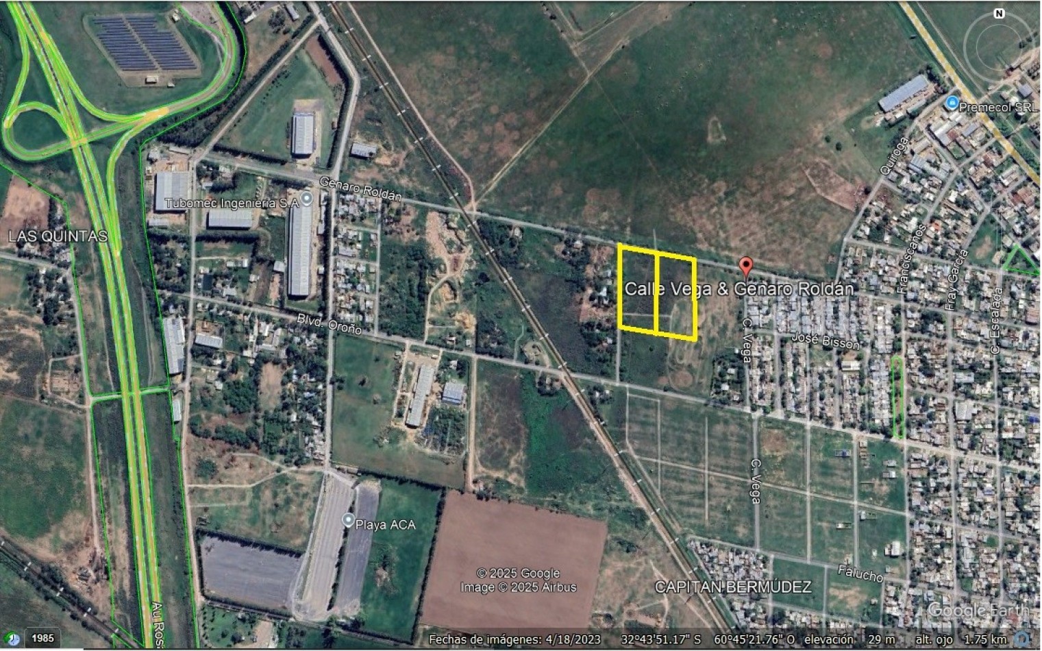 TERRENOS-GENARO ROLDAN Y VEGA-SAN LORENZO